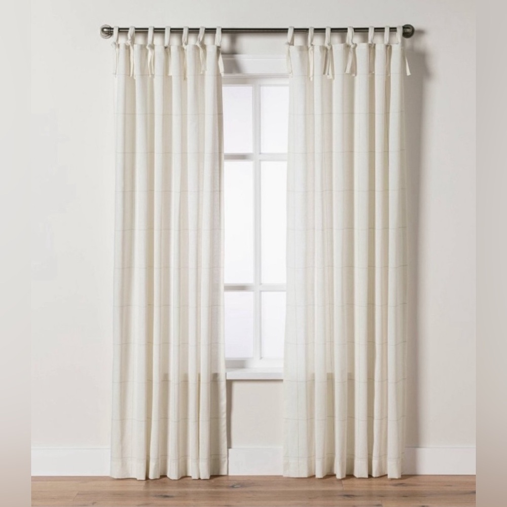Hearth & Hand Windowpane Curtains Twilight Taupe